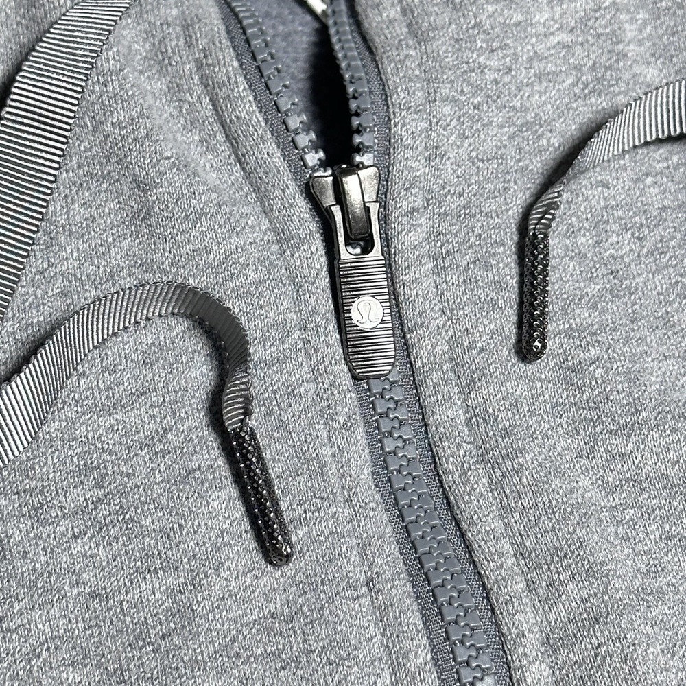 Lululemon Fleece Please Hoodie Women's Size 4 Heathered Speckled Medium Gray - Picture 4 of 13